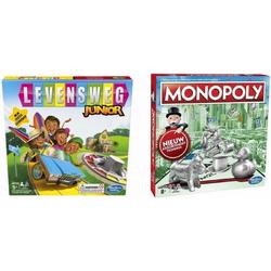 Spellenbundel - 2 Stuks - Levensweg Junior & Monopoly Classic