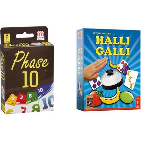 Spellenbundel - 2 Stuks - Phase 10 & Halli Galli