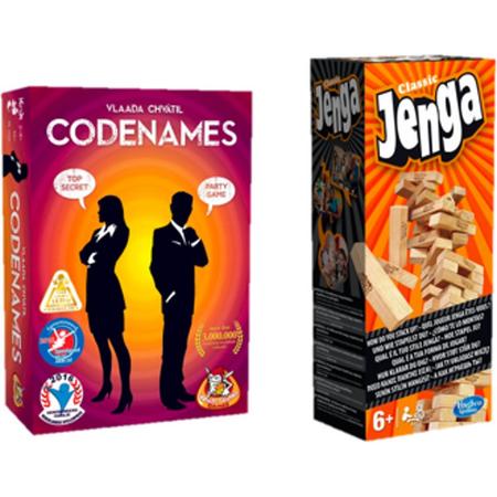 Spelvoordeelset Codenames - Gezelschapsspel & Jenga Classic - Gezelschapsspel