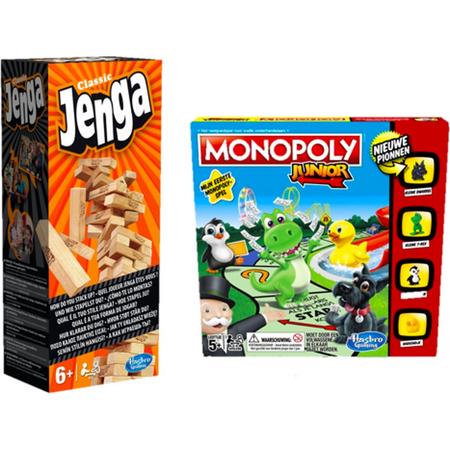 Spelvoordeelset Jenga & Monopoly Junior