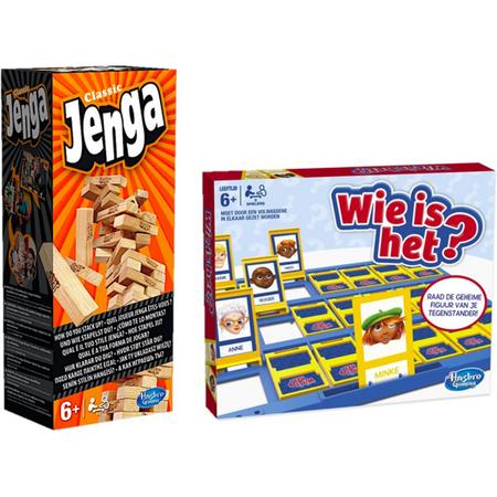 Spelvoordeelset Jenga Classic - Gezelschapsspel & Wie Is Het? - Kinderspel