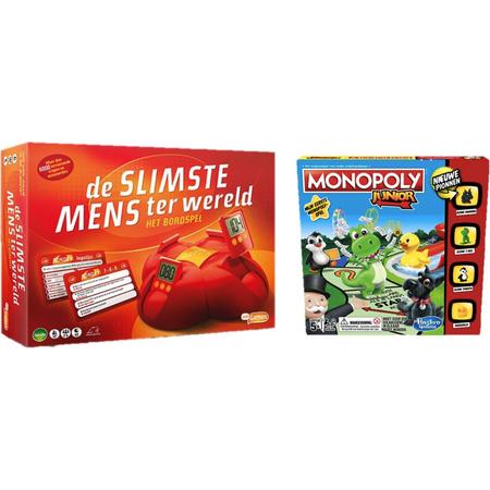 Spelvoordeelset Monopoly Junior - Bordspel & De slimste mens ter wereld - Bordspel