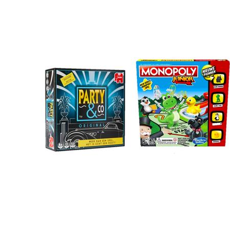 Spelvoordeelset Monopoly Junior - Bordspel & Party & Co Original - Gezelschapsspel