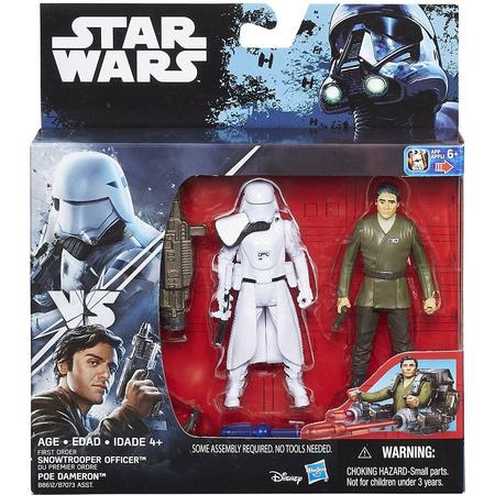 Star Wars Rogue One Snowtrooper Officer & Poe Dameron Action Figures