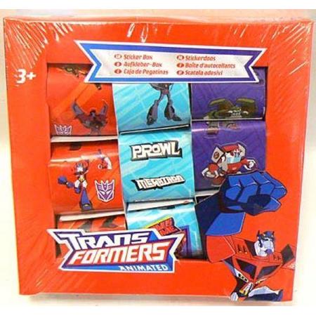 Transformers sticker box