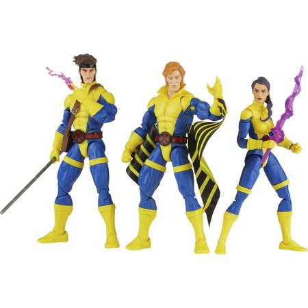 X-Men 60th Anniversary Marvel Legends Action Figure 3-Pack Gambit, Marvels Banshee, Psylocke 15 cm