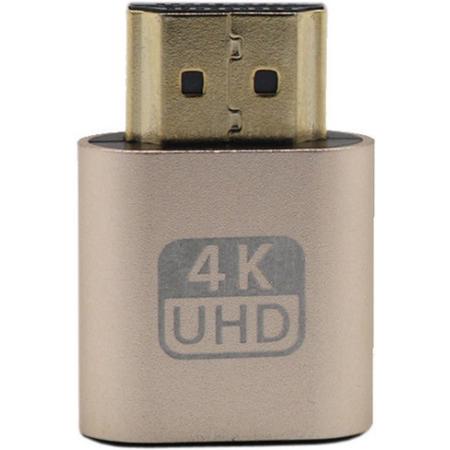 HDMI Dummy Plug 1.4 DDC EDID 4K Display Emulator Virtual Display Adapter - goud