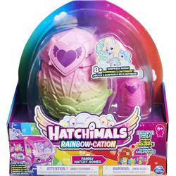 Hatchimals CollEGGtibles Rainbow-cation - Family Hatchy Home-speelset met 3 personages en maximaal 3 verrassingsbabys - stijl kan verschillen