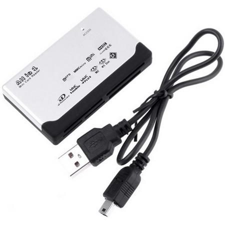 SD-card reader Multikaartlezer (geheugenkaart / xd / mmc / ms / cf / sdhc) inclusief 2.0 USB kabel / HaverCo
