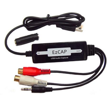 USB Audio converter omzetten van muziek van CD/casette naar MP3 WMA WAVE RCA L/R en AUX / HaverCo