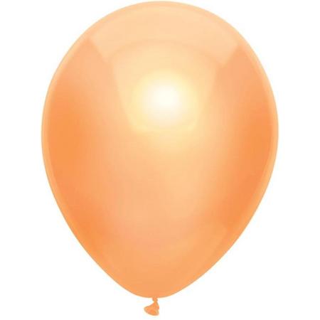 Haza Original Ballonnen Metallic 100 Stuks Oranje