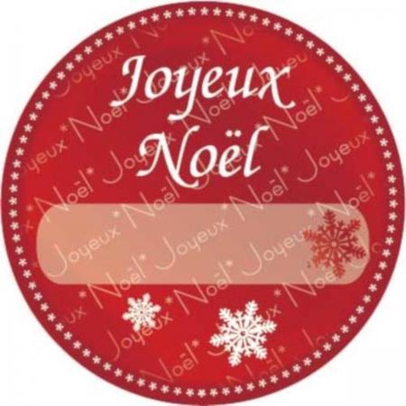 Haza Original Etiketten joyeux Noël 1000 Stuks Rood