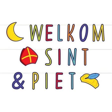 Haza Original Letterslinger Welkom Sint En Piet 3 M Papier