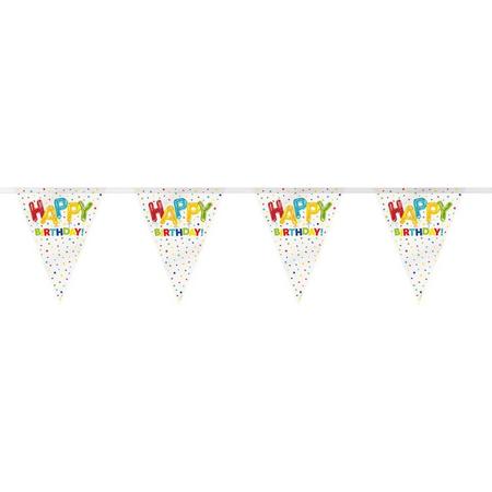 Haza Original Vlaggenlijn Happy Balloon Birthday 10 Meter
