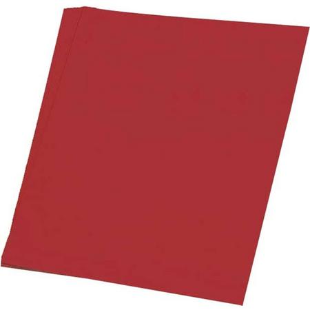 100 vellen rood A4 hobby papier - Hobbymateriaal - Knutselen met papier - Knutselpapier