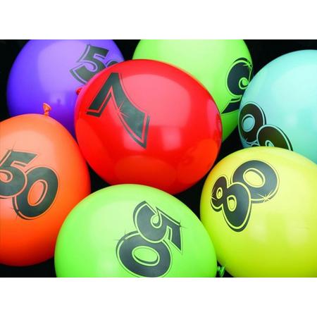 Ballonnen -  60 jaar - 8 stuks