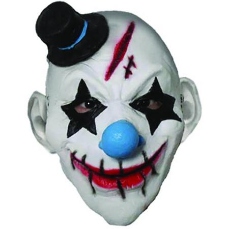 Masker Horror clown met ster ogen