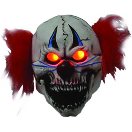 Masker Horror clown with light up eyes