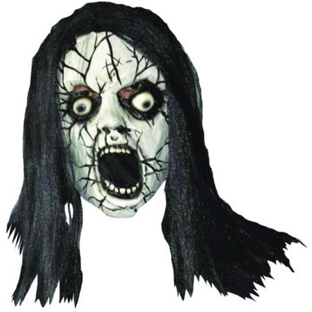 Masker Horror lady met zwart haar