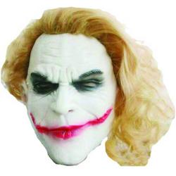 Masker Joker met oranje haar