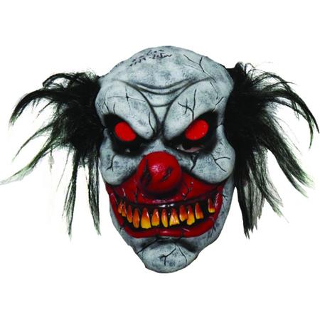 Masker Zombie clown with light up eyes