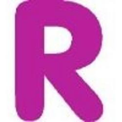 funtext letter R roze