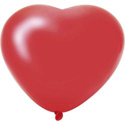 hart ballon rood - 6 stuks