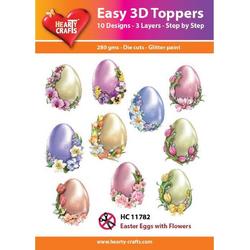 Easy 3D Topper Paaseieren met bloemen - HC11782
