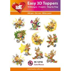 Easy 3D Topper Schattige Elanden - HC12742