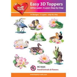 Easy 3D Topper Vijver Bloemen & Dieren