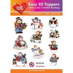 Easy 3D Toppers Sneeuwpoppen