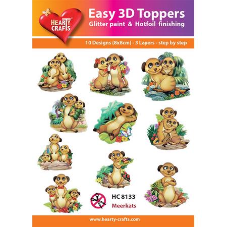 Easy 3D Toppers Stokstaartjes