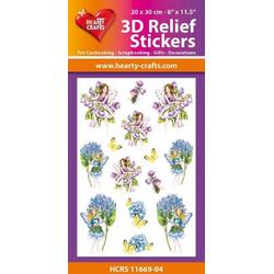 Hearty Crafts - 3D Relief Stickers Garden Fairies