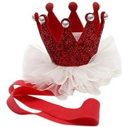 10 st - Haarband Baby - Princes Kroontje - Rood - kinderfeestje - Heble - dagaanbieding - aanbiedingen