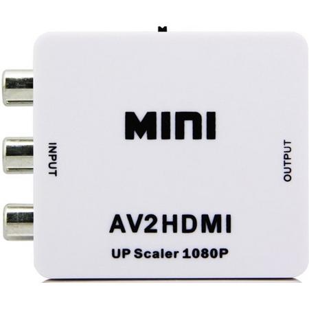 2 st - Tulp Naar HDMI Converter - AV / Composiet RCA To HDMI Audio Video Kabel Adapter Converter - Heble - dagaanbieding - aanbiedingen