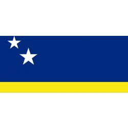 *** 2 x Grote Vlag Curaçao - Curaçaose Vlag - 150x90cm - van Heble® ***
