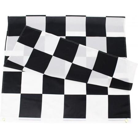 *** Geruite Finish vlag 90 x 150 cm - Finish Flag - Formule 1 - Drapeau Race - van Heble® ***