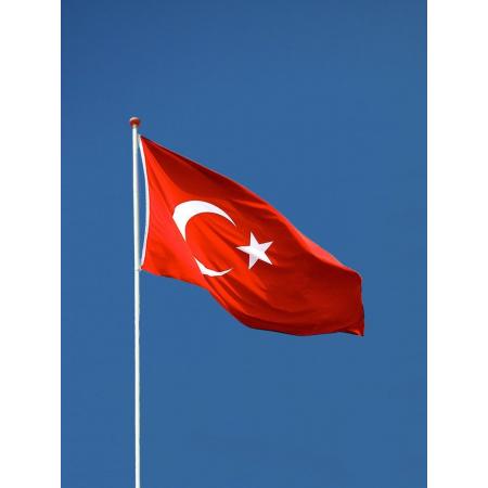 *** Turkije Vlag 90x150cm - Turkey Flag - Drapeau de la Turquie - van Heble® ***