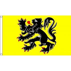 *** Vlaamse gemeenschap vlag 90 x 150 cm - België Wielrennen - Drapeau Flandre - Van Heble® ***