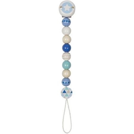 Heimess Soother chain star, blue