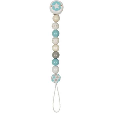 Heimess Soother chain star, turquoise,