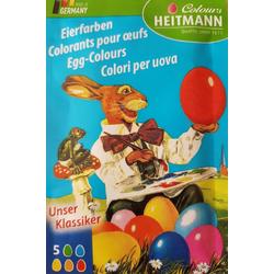 Eierverf tabletten 5 kleuren in zakje - Ei kleuren - Pasen