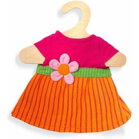 Heless poppenkleding jurk Maya roze/oranje 28-35 cm