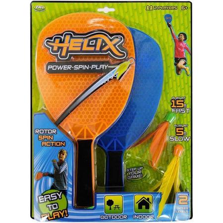 Tennis spel Helix Oranje/Blauw 4-delig