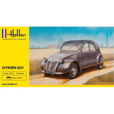 Heller: Citroen 2 CV Eend (modelbouw in 1:43)