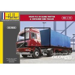 Heller Volvo F12-20 & container semi trailer