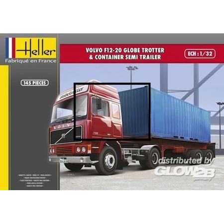 Heller Volvo F12-20 & container semi trailer