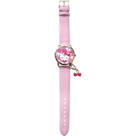 Hello Kitty Horloge Meisjes Kunstleer 24 Cm Roze/wit