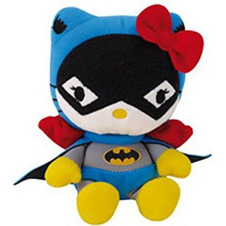 Hello Kitty Knuffel Batwoman Meisjes Blauw/zwart 17 Cm