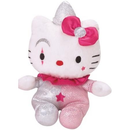 Hello Kitty Knuffel Clown Pluche Meisjes Roze 15 Cm